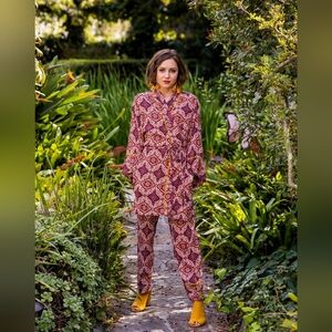 Geometric Patterned Women's Jumpsuit